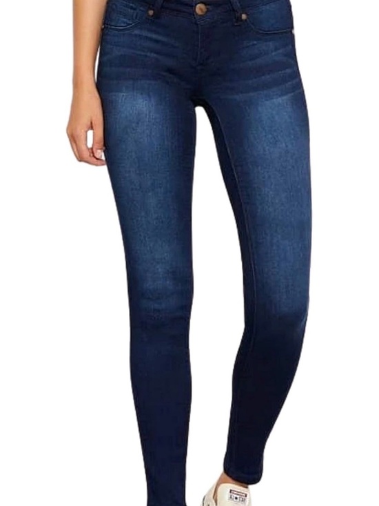 1822 Denim Denim - 1822 Denim Women's Dark Blue High-Rise Skinny Jeans